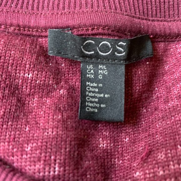 COS Magenta Oversized Fleece, Cozy and Gorgeous, Size M/L - Picture 3 of 6